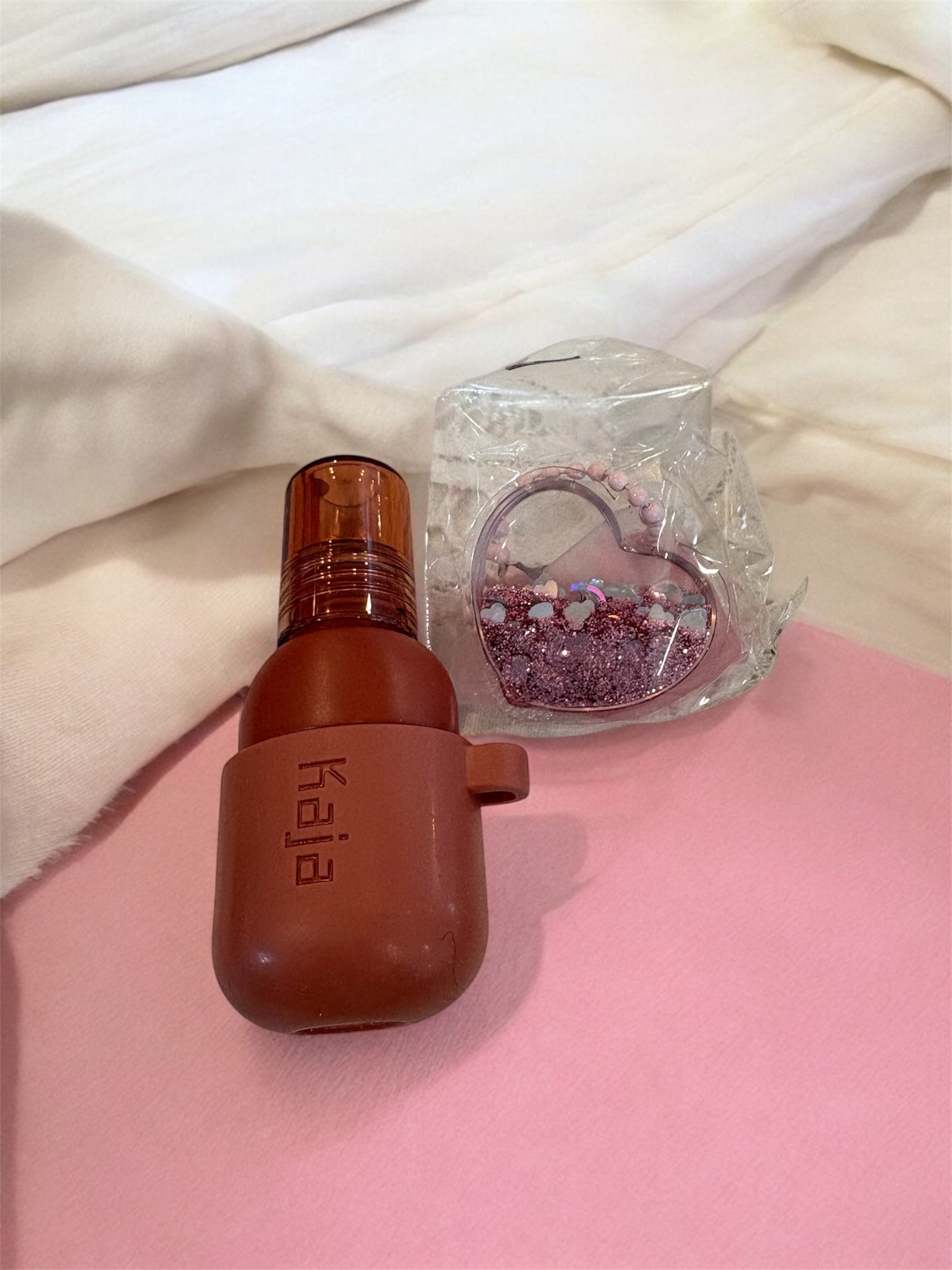 Kaia Jelly Charm Glazed Keychain Stain *Peach Fizz*